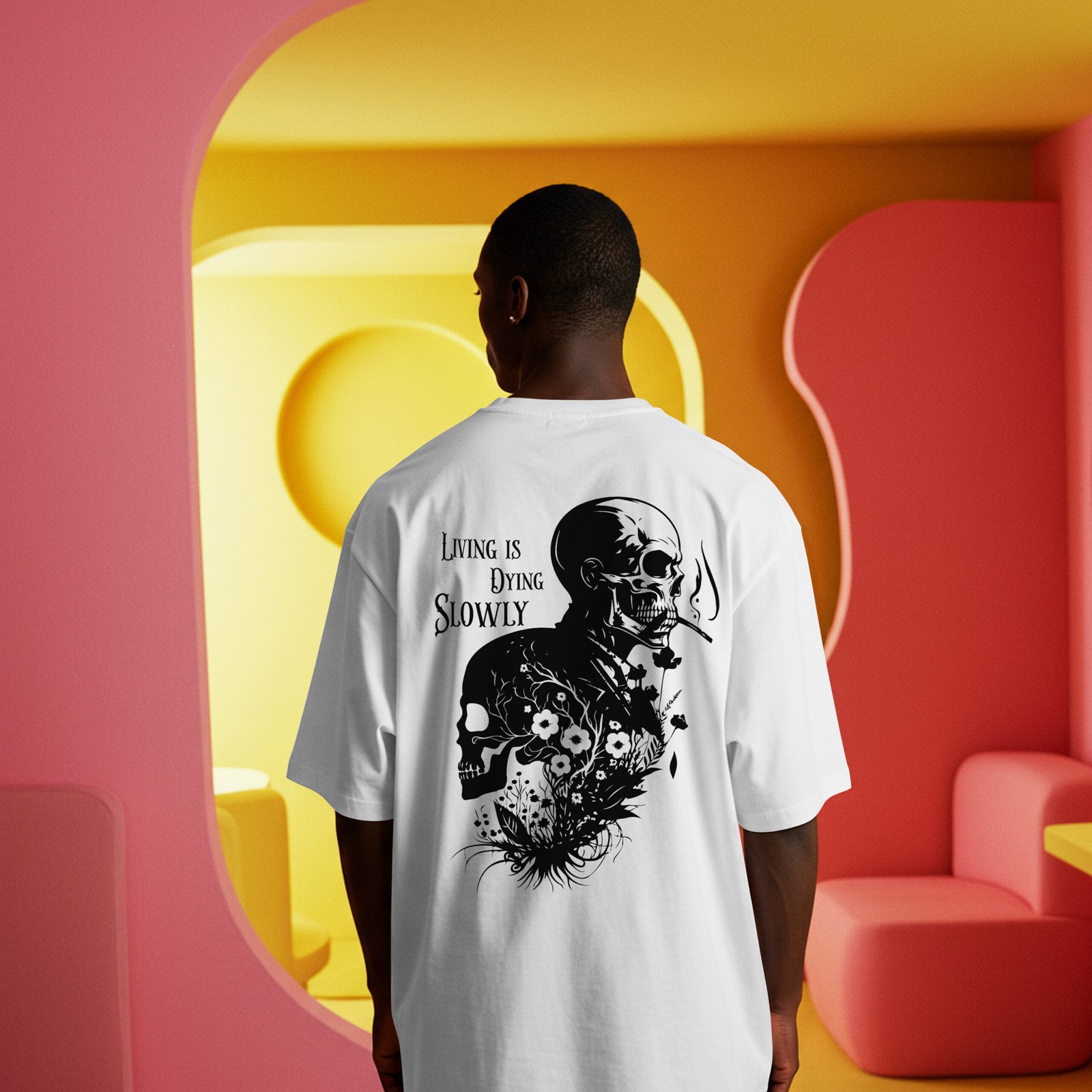 living is dying white