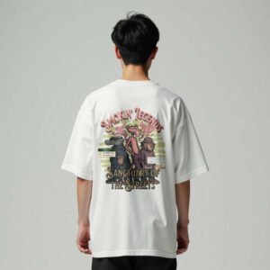 Knock Originals – Smokin’ Legends Pink Panther Off White Tee | 240 GSM Premium Streetwear