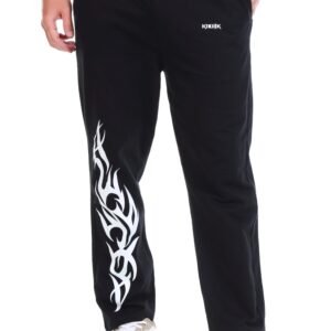 Knock Originals Tribal Edge Track Pants – 240 GSM Heavyweight 100% Cotton Streetwear Joggers